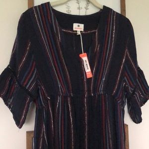 Sundry Navy and red dress